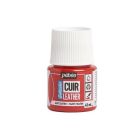 Peinture sur cuir opaque à base d'eau - rouge intense