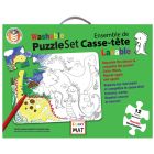 Ensemble de casse-tête à colorier : dinosaures