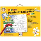 Ensemble casse-tête à colorier : véhicules