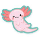 Autocollant de vinyle - cute axolotl