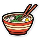Autocollant de vinyle - ramen