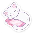 Autocollant de vinyle - switch cat