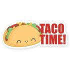Autocollant de vinyle - taco time