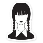 Autocollant de vinyle - wed silhouette