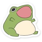 Autocollant de vinyle - happy frog