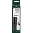 Bâton de charbon de bois naturel pitt, 9-15 mm