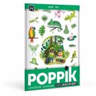 Poppik mini jungle verte 26 stickers