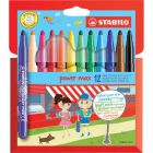 Ensemble de 12 crayons powermax stabilo