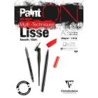 Paint on bloc de papier blanc lisse a3, 25 feuilles, 250g