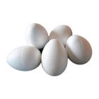 Oeuf en styromousse 6.3 cm x 4.7 cm, paquet de 6
