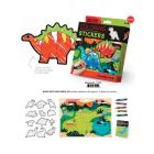 Autocollants à colorier - dinosaure