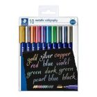 Stylos à encre métallique - pointe pinceau assortis paquet de 5
