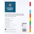 Intercalaires à onglets laminés couleurs variées 8 onglets