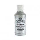 Acrylique pouring expériences 118 ml argent