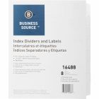 Intercalaires imprimables non perforé. 25 jeux 8 onglets