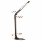Lampe de bureau led multifonctionnelle et pliable noir
