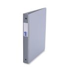 Reliure indispensable avec anneaux ronds 1 po gris