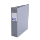 Reliure indispensable avec anneaux ronds 2 po. gris