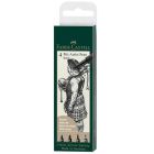 Stylos pitt à l'encre de chine (4) - noirs