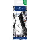 Ens. 6 marqueurs goldfaber aqua double pointe - tons de gris