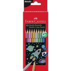 Ensemble de 10 crayons de couleur - métallique