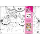 Tapis de table réutilisable à colorier - danseurs de ballet