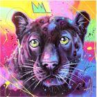 Broderie de diamants : prune sexy! (50 x 50 cm)