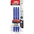 Stylo gel rétractable spectrum paquet de 3 bleu