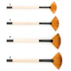 Pinceau synt. éventail doré - m.long 420fn-06