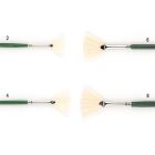 Pinceau soie de porc éventail m.long 1000fn-04