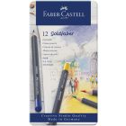 Crayons de couleur boîte métal de 12 pièces