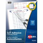 Feuilles à plastifier autocollantes paquet de 50