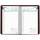 Agenda quotidien (2027) couverture souple, anglais bourgogne