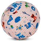 Housse pour ballon réutilisable - rayé rose