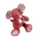Copain calin - peluche souris couleur terre cuite 25 cm