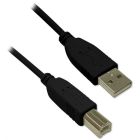 Câble usb 2.0 m/m noir 6'