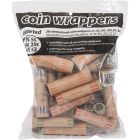 Rouleaux en papier pour pièces de monnaie assortie