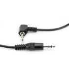 Câble audio 3,5 mm à angle droit m/m, 1.5'