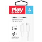 Câble usb-c à usb-c play konex (3m) boîte