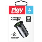 Chargeur auto usb + usb-c play konex