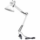 Lampe de bureau à bras oscillant avec pince
