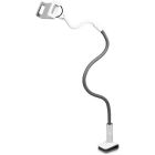 Support universel aluratek smartphone et tablette - bras flexible blanc