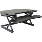 Convertisseur de bureau d'angle réglable en hauteur noir