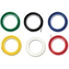 Ruban adhésif en vinyle d'art 6 rouleaux de 1/8 x 324 po. blanc, noir, rouge, bleu, vert, jaune