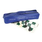 Jeu d'échecs dans un sac de toile