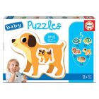 Casse-tête pour bébé : petits animaux [5x] (2-4)