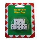 Dés à jouer blanc (5)