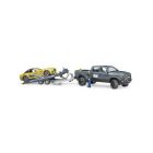 Jeep ram 2500 avec wagon et figurine