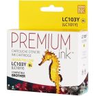 Cartouche jet d’encre compatible brother lc103 jaune