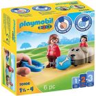 Playmobil 1.2.3. -  wagon chien